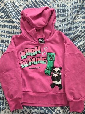 OshKosh B'gosh Pink Minecraft "Born to Mine" Hoodie